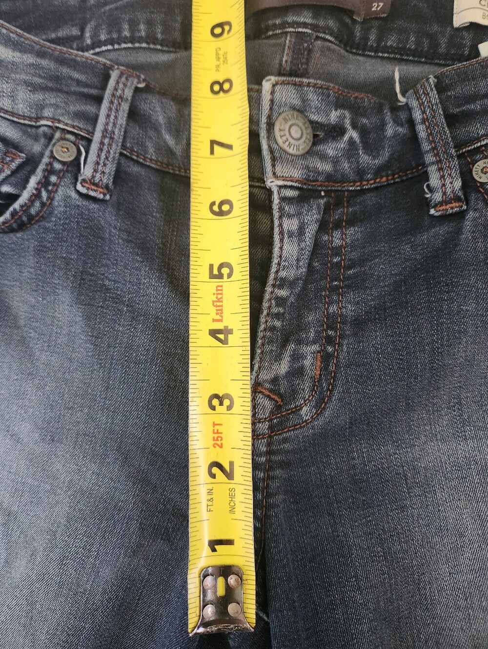 Level 99 Chloe Boot Cut Jeans Low Rise Back Of Hems Frayed Anthropologie 27 - Picture 12 of 15